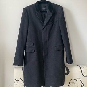 Rag & Bone Gray Wool and Cashmere Coat 40 M